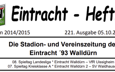 Eintracht Heftle Saison 2014/2015 | 221. Ausgabe
