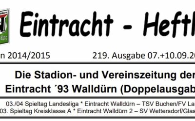 Eintracht Heftle Saison 2014/2015 | 219. Ausgabe