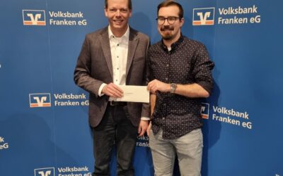 Volksbank Franken eG unterstützt Eintracht ’93 mit 400 € Spende