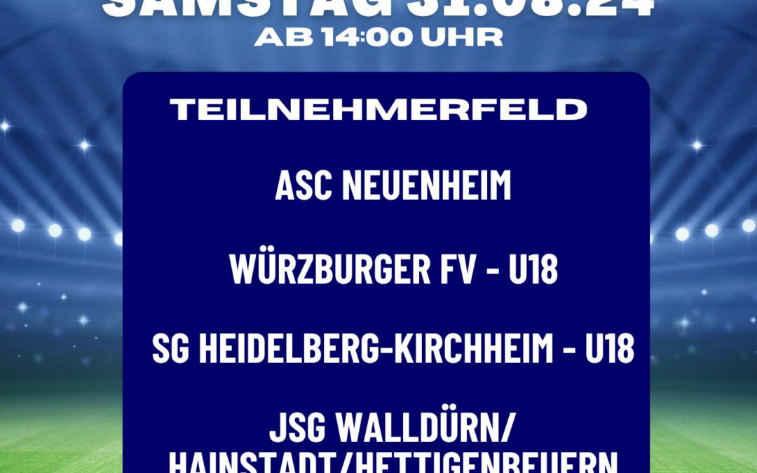 A-Jugend Vorbereitungsturnier steht bevor