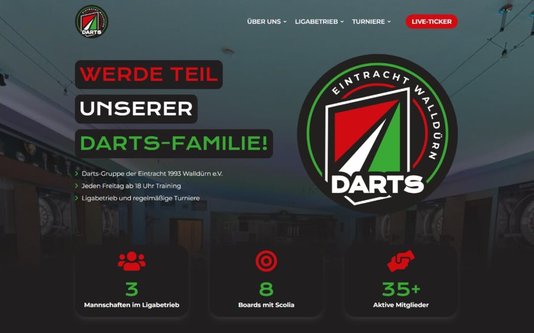 Die neue Website der Darts-Gruppe